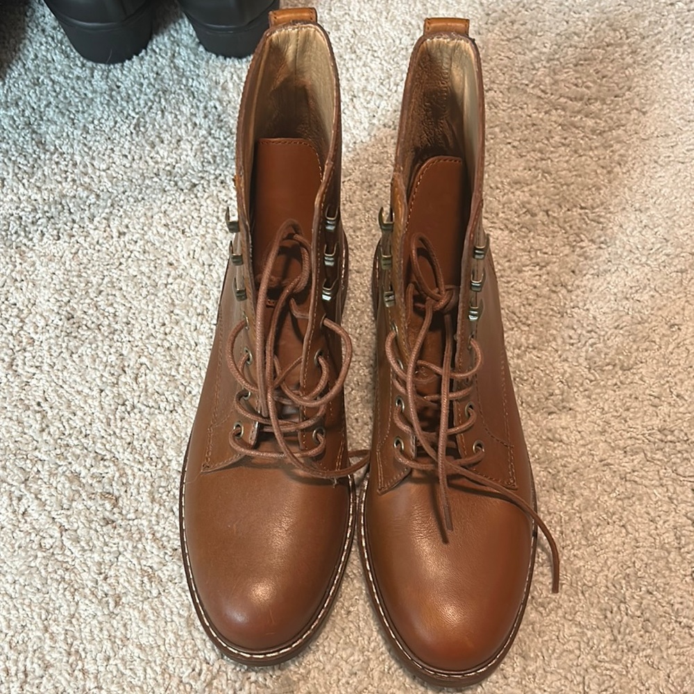 Madewell Brown Lace up Boot
